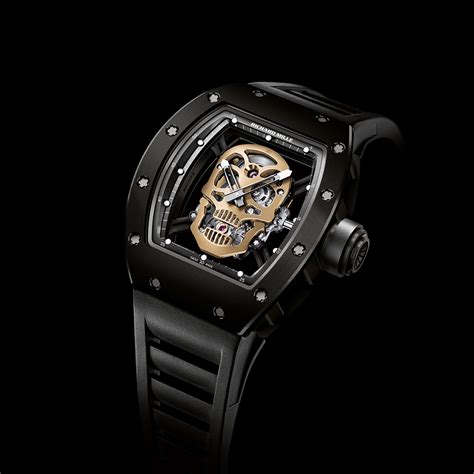 richard mille - nano ceramic rm52 -01 skull tourbillon.|rm052 01 skull.